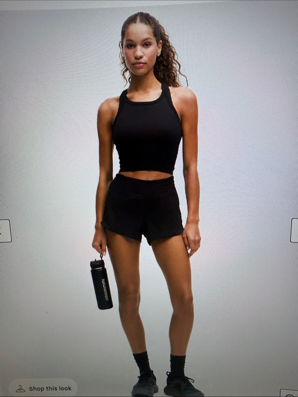 lululemon athletica Black Women's Athletic Running Shorts High-Rise